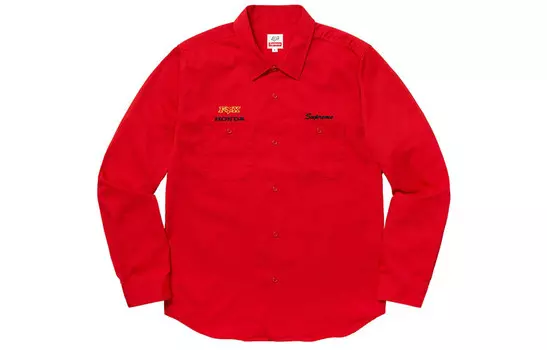 Рубашка унисекс Supreme, красный