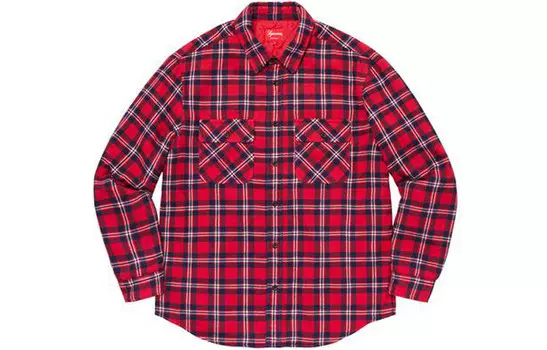 Рубашка унисекс Supreme, красный