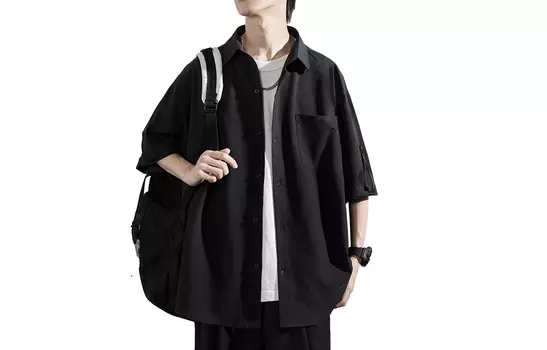 Рубашка унисекс SWAMP AREA, Черный