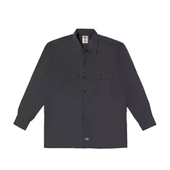 Рубашка унисекс темно-серая Dickies, темно-серый