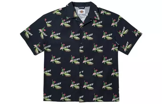 Рубашка унисекс темно-синяя Dickies, синий