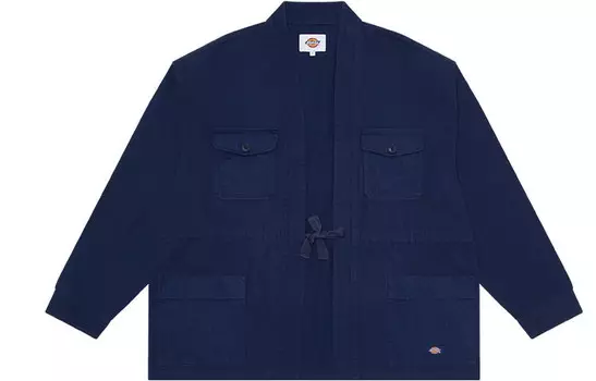 Рубашка унисекс темно-синяя Dickies, темно-синий