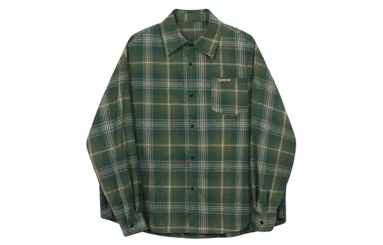 Рубашка унисекс TGNS, Сосновый лист зеленый (короткий рукав)