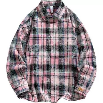Рубашка унисекс TnTn, Blue Plaid