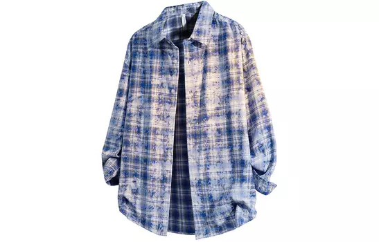 Рубашка унисекс TnTn, Green Plaid