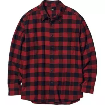 Рубашка унисекс UNIQLO, Coral Red