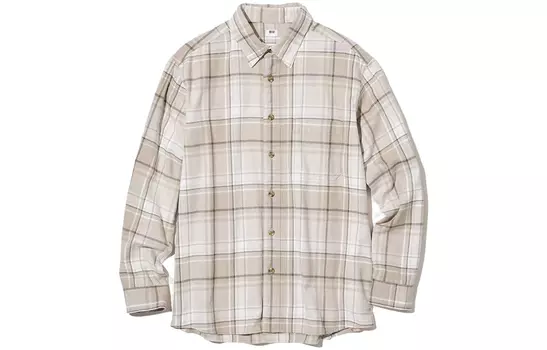 Рубашка унисекс UNIQLO, цвет Beige