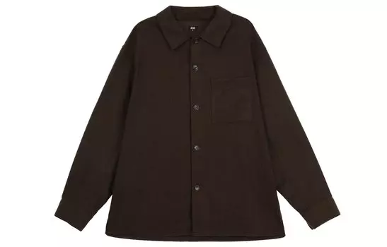 Рубашка унисекс UNIQLO, цвет Chestnut