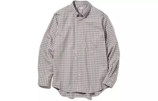 Рубашка унисекс Uniqlo, хаки