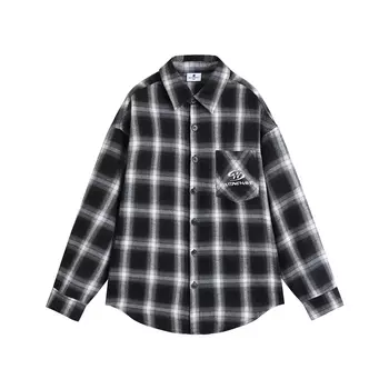 Рубашка унисекс WAITINGWAVE, Черный