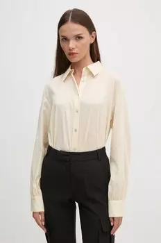 Рубашка United Colors of Benetton, бежевый