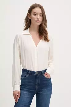 Рубашка United Colors of Benetton, бежевый