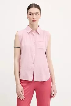 Рубашка United Colors Of Benetton, розовый