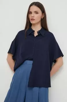 Рубашка United Colors of Benetton, темно-синий