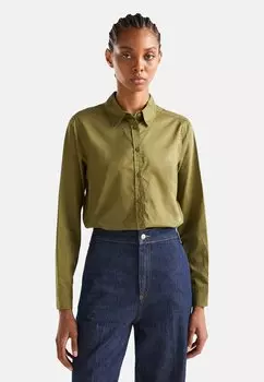 Рубашка United Colors of Benetton, зеленый