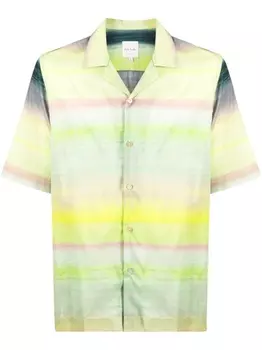 Рубашка Untitled Stripe с короткими рукавами Paul Smith, зеленый