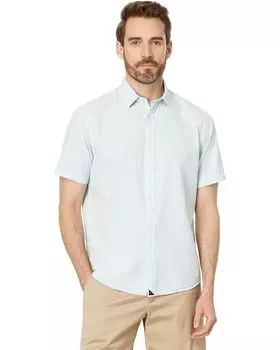 Рубашка UNTUCKit Cotton Seersucker Short-Sleeve Pavao, цвет Bright Blue