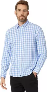 Рубашка UNTUCKit Wrinkle-Free Groppello Shirt, синий