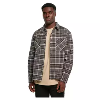 Рубашка Urban Classics Boxy Kane Check, серый
