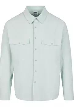 Рубашка Urban Classics Comfort fit Button Up, цвет Mint
