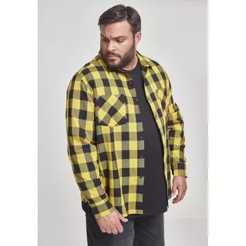 Рубашка Urban Classics Flanell Gt, черный