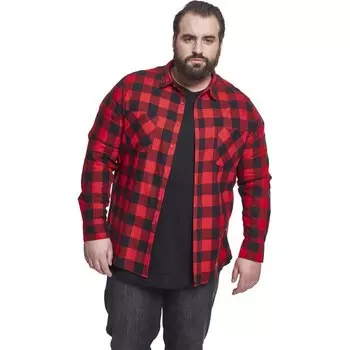 Рубашка Urban Classics Flanell Gt, черный