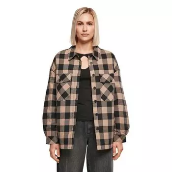 Рубашка Urban Classics Flanell Over, черный