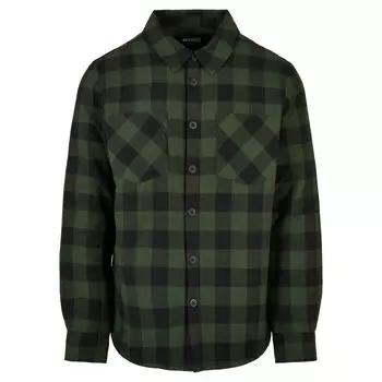 Рубашка Urban Classics Flannel Check Padded, черный