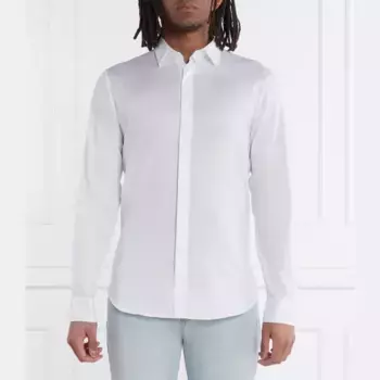 Рубашка узкого кроя Armani Exchange, белый