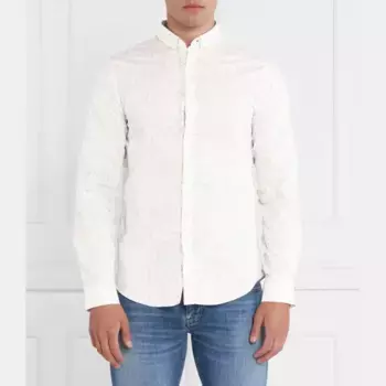 Рубашка узкого кроя Armani Exchange, белый
