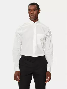 Рубашка узкого кроя Armani Exchange, белый