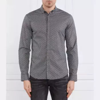 Рубашка узкого кроя Armani Exchange, черный