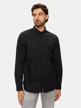 Рубашка узкого кроя Armani Exchange, черный