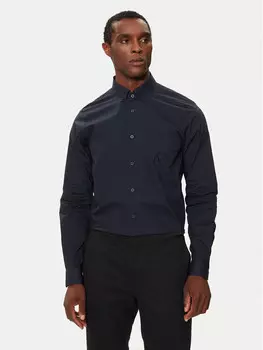 Рубашка узкого кроя Armani Exchange, синий