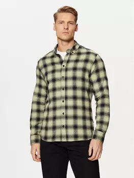 Рубашка узкого кроя Blend, зеленый