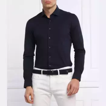 Рубашка узкого кроя Byron Emanuel Berg, синий