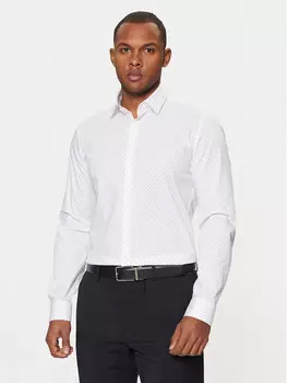 Рубашка узкого кроя Calvin Klein, белый