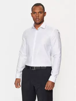 Рубашка узкого кроя Calvin Klein, белый