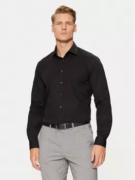 Рубашка узкого кроя Calvin Klein, черный