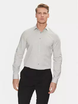 Рубашка узкого кроя Calvin Klein, серый