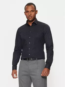 Рубашка узкого кроя Calvin Klein, синий