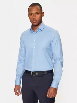 Рубашка узкого кроя Calvin Klein, синий