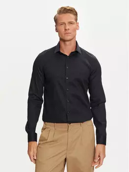 Рубашка узкого кроя Calvin Klein, синий