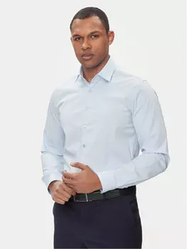 Рубашка узкого кроя Calvin Klein, синий