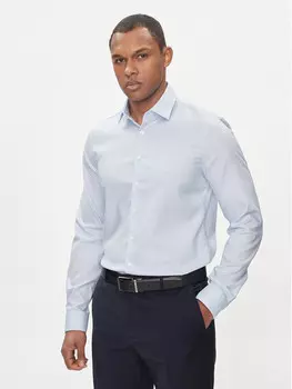 Рубашка узкого кроя Calvin Klein, синий