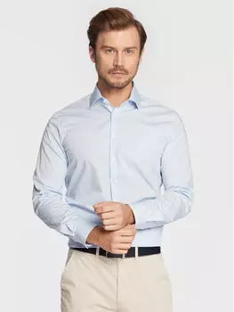 Рубашка узкого кроя Calvin Klein, синий