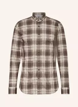 Рубашка узкого кроя DESOTO, цвет BRAUN/CREME/BEIGE