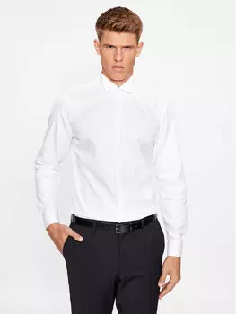 Рубашка узкого кроя Eterna, белый