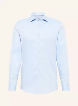 Рубашка узкого кроя Eterna, голубой
