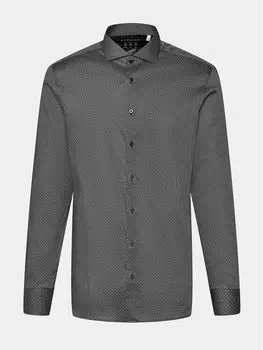 Рубашка узкого кроя Eterna, серый